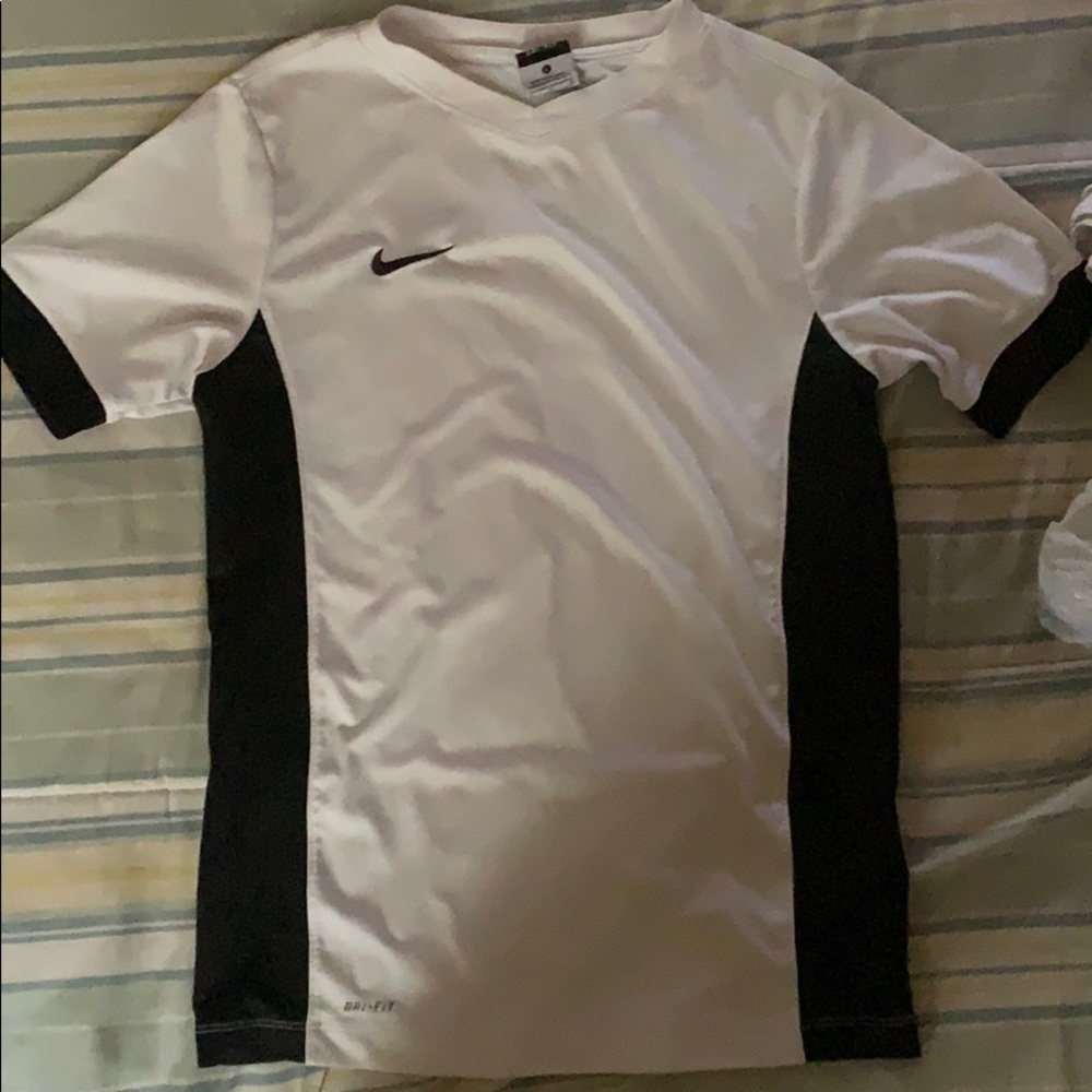 a nike dri - fit v neck tee